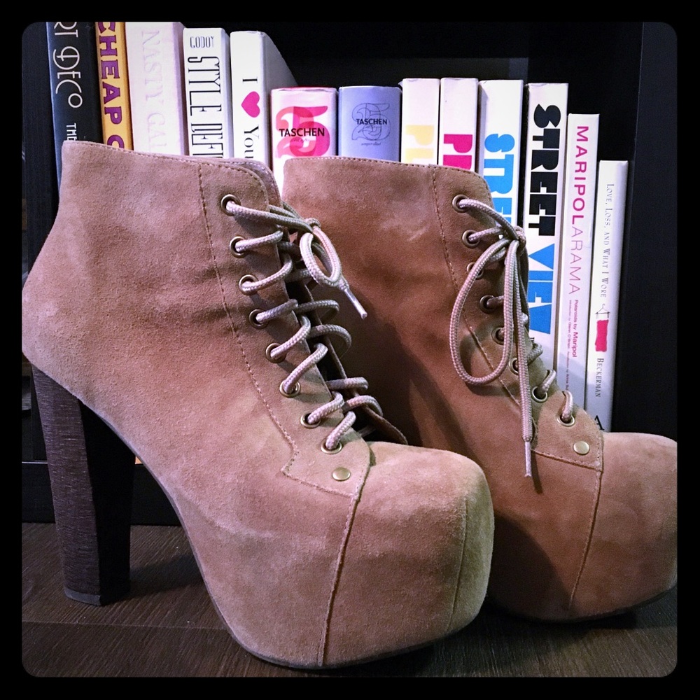 Jeffrey Campbell Suede Lita Booties